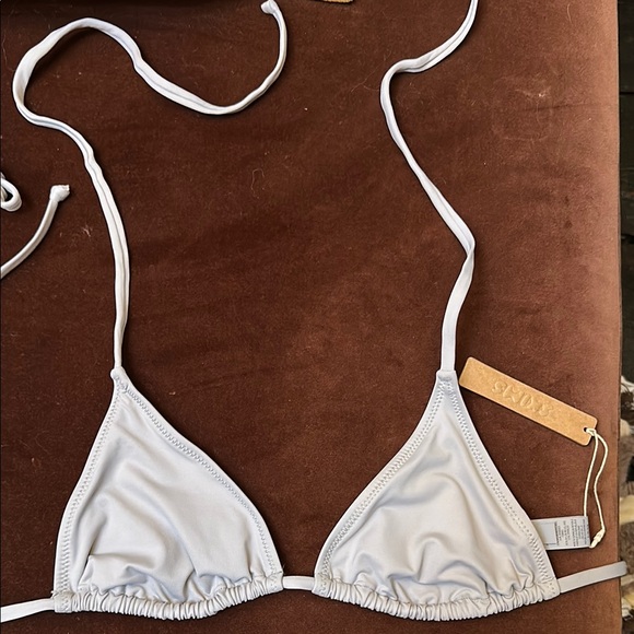 NWT Skims Light Grey Triangle Bikini set (size small) - Picture 1 of 2